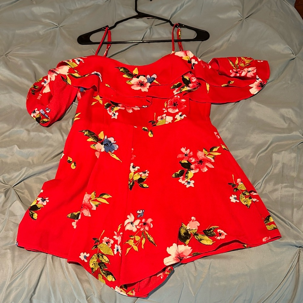 Off shoulder romper